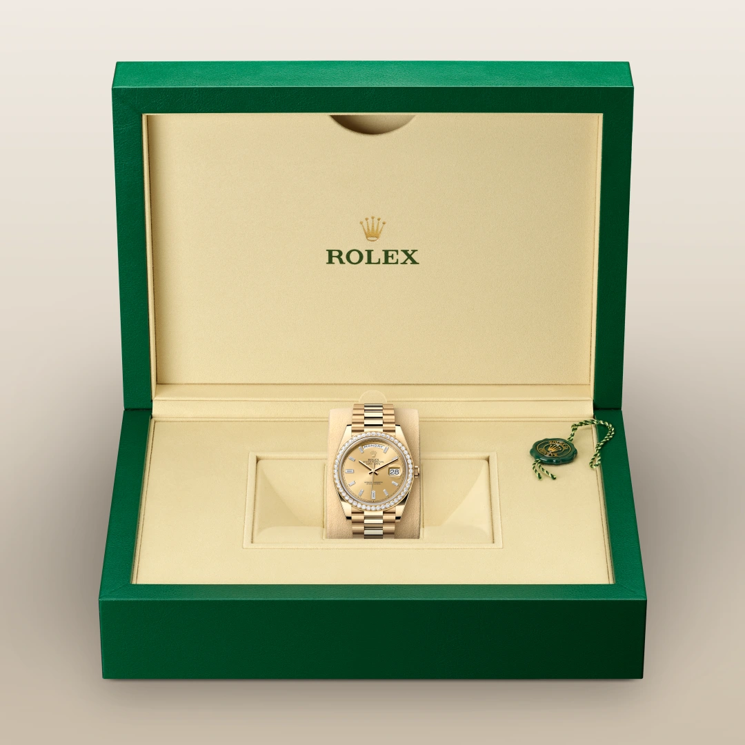 RLX Day-Date 40 Or Jaune et Diamants - Vue 4