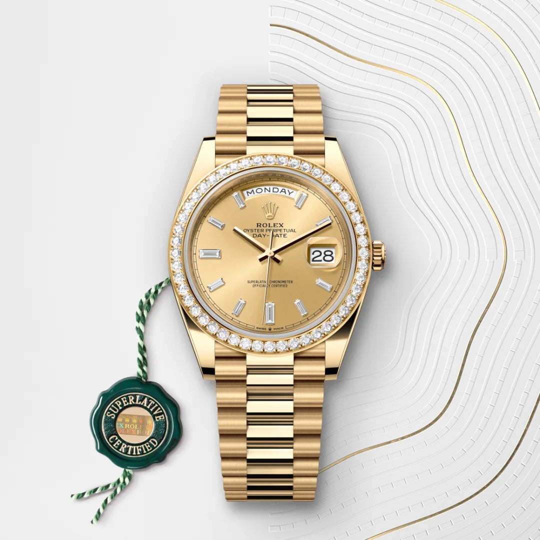 RLX Day-Date 40 Or Jaune et Diamants - Vue 5
