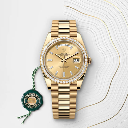 RLX Day-Date 40 Or Jaune et Diamants - Vue 5