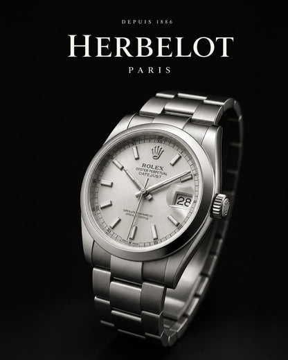 RLX Datejust 36 Acier et Or Blanc - HERBELOT Paris