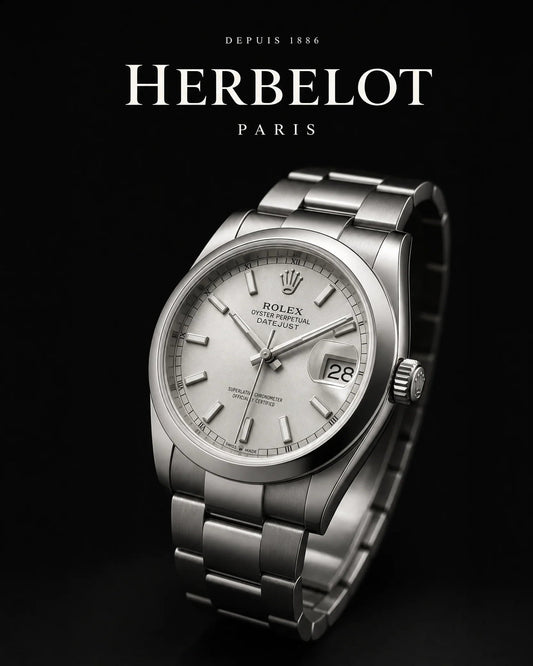 RLX Datejust 36 Acier et Or Blanc - HERBELOT Paris