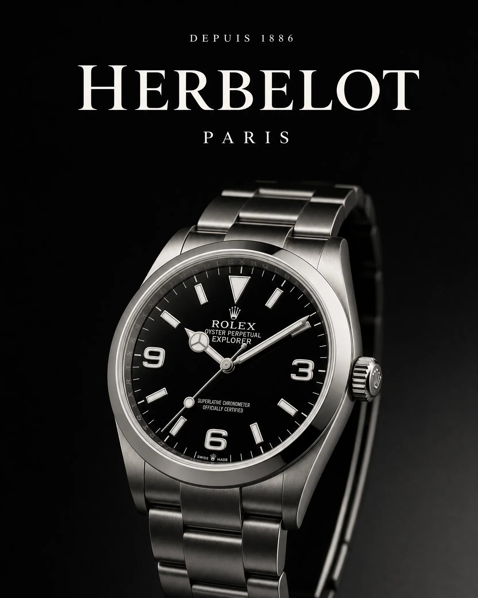 RLX Explorer 36 Acier Oystersteel - HERBELOT Paris