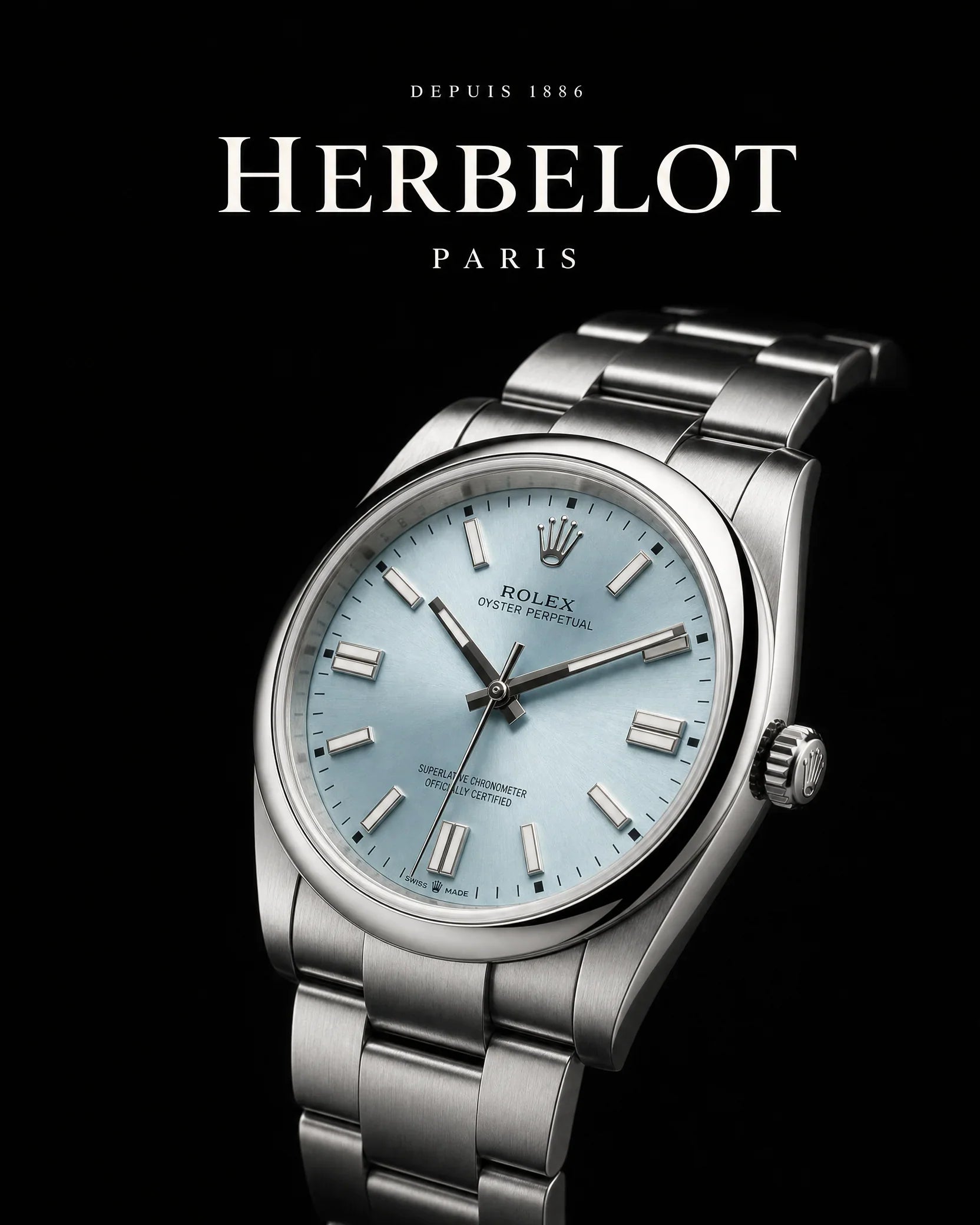 RLX Oyster Perpetual 36 Acier Oystersteel - HERBELOT Paris
