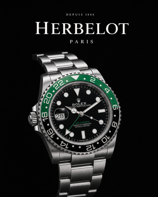 RLX GMT-Master II Sprite Vert et Noir Destro - HERBELOT Paris