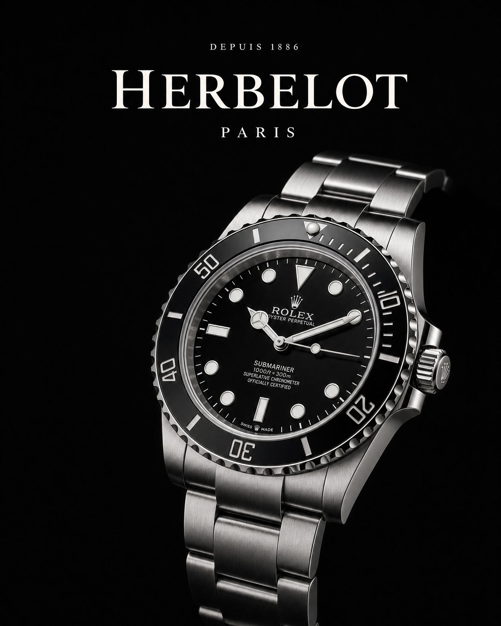 RLX Submariner Sans Date - HERBELOT Paris