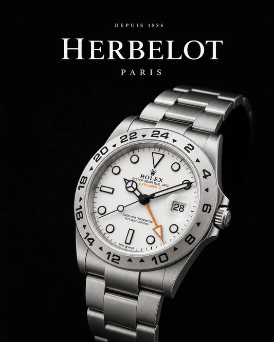 RLX Explorer II Acier Oystersteel Cadran Blanc - HERBELOT Paris