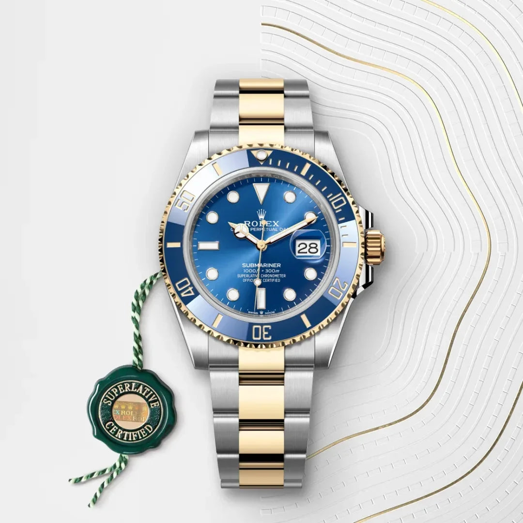 RLX Submariner Date Bicolore Or et Acier - Vue 5