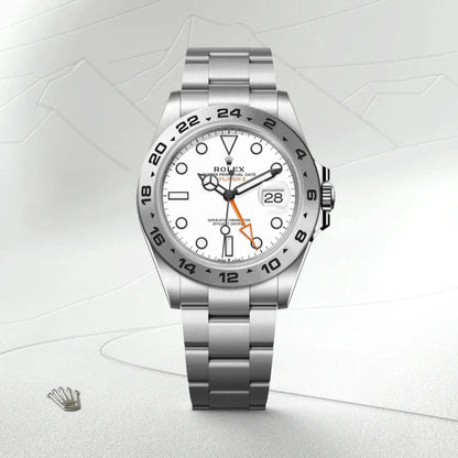 RLX Explorer II Acier Oystersteel Cadran Blanc - Vue 3