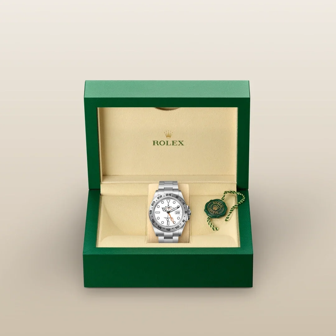 RLX Explorer II Acier Oystersteel Cadran Blanc - Vue 4