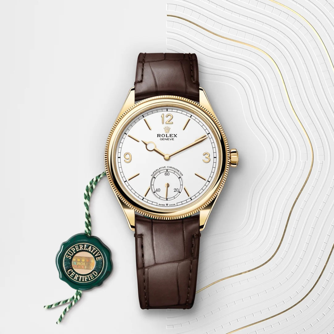 RLX Perpetual 1908 Or Jaune Cadran Blanc - Vue 5