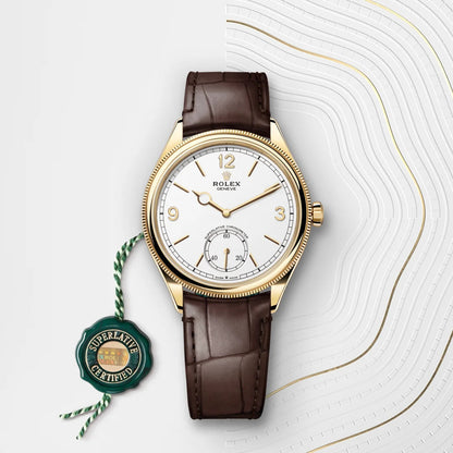 RLX Perpetual 1908 Or Jaune Cadran Blanc - Vue 5