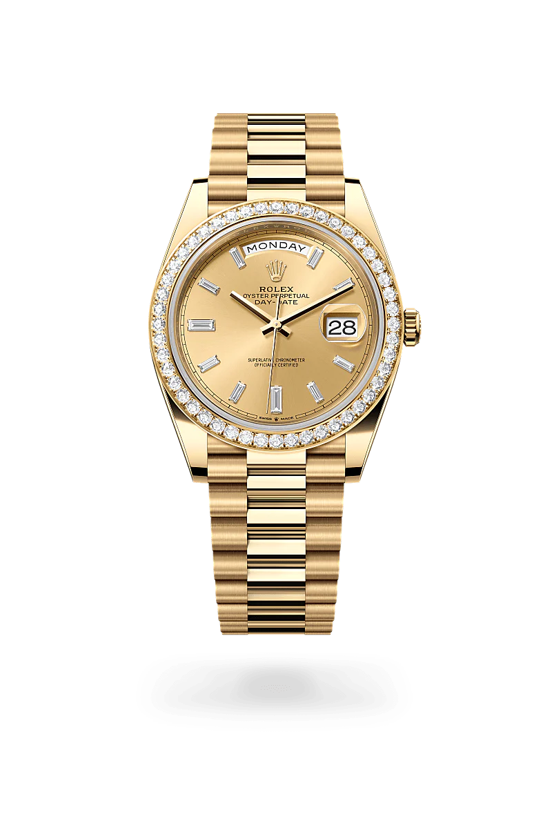 RLX Day-Date 40 Or Jaune et Diamants - Vue 2