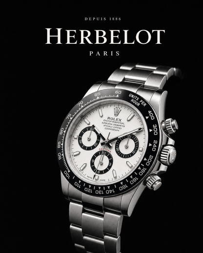RLX Cosmograph Daytona Cadran Blanc Panda - HERBELOT Paris